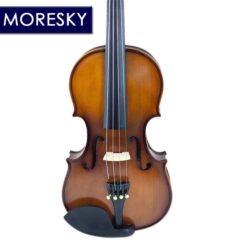 Морески, скрипка, природа, ель, дерево, 4/4, Кленовая сторона с футляром