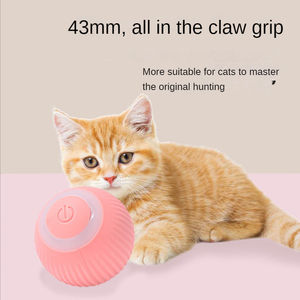 43mm elektronik elektrik biyonik hareket akıllı engel Avoidence dayanıklı interaktif haddeleme topu Pet kedi oyuncaklar aksesuarları - Product Image 5