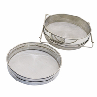 Passoire à miel en acier inoxydable, Double tamis à abeille, filtre à mailles, fournitures pour apiculteur, passoire pour seau