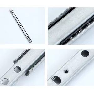 Hiện đại 0.7 inch rộng kim loại ngăn kéo <span class=keywords><strong>slide</strong></span> mang được trang bị hai chiều trượt theo dõi đường sắt cho mịn trượt trong nhà bếp tủ ăn - Product Image 4