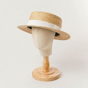 New Fashion Flat Top Boater <b>Hat</b> Spring Summer Children Kids Portable Silk Screen Printed Promotional Sunshade Beach Sun <b>Hat</b> - Product Image 4