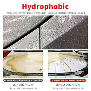 Film de protection de peinture automobile transparent PPF 6,5 mil 7,5 mil avec garantie de 10 ans, auto-réparant, en TPU/TPH - Product Image 4