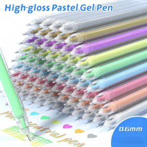 ปากกาเจลสีพาสเทลแบบเงาสูง |   สีมาการอง 9 สี, หัวปากกาขนาด 0.6 มม., หมึก<span class=keywords><strong>ประกาย</strong></span>วิบวับสำหรับกระดาษสีดำ, งานจดบันทึกและงานฝีมือ - Product Image 5