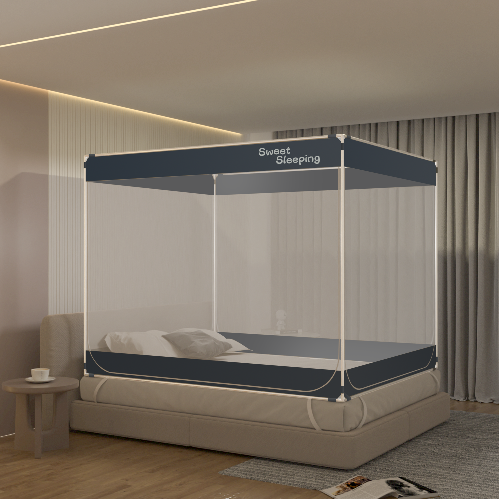 Double porte bleu marine