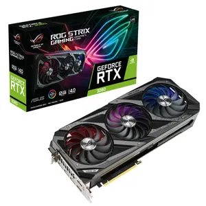 NVIDIA GEFORCE ASUS ROG STRIX RTX 3080 12G एम्पीयर स्ट्रीमिंग मल्टीप्रोसेसर के साथ प्रयुक्त गेमिंग ग्राफिक्स कार्ड