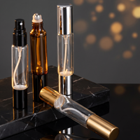 Flacon de parfum double embout 10 ml : un extrémité vaporisateur, l'autre roll-on rechargeable – Idéal pour les voyages, échantillons et cadeaux