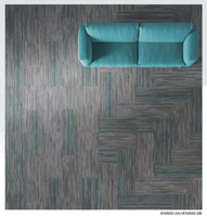 Dalles de moquette durables antistatiques pour la maison, le bureau et l'hôtel, 33*100cm, en polypropylène épais, amorties, insonorisantes, ignifuges et résistantes à l'eau