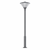 Lumière de jardin LED extérieure directe d'usine Julius Baer 30-60W E27 IP65 IK08 Poteau en aluminium 3-4,5M