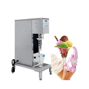 Mélangeur automatique de crème glacée approuvé Ce mélangeur de crème glacée de table 750W machine à crème glacée de mélange de gel tourbillonnant