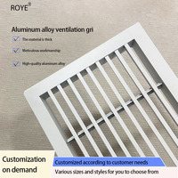 Grille de retour de ventilation d'air à charnière moderne personnalisée persienne de filtre nouvelle Offre Spéciale extérieure taille personnalisée retour d'évent