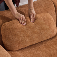 Sofort Lieferbar USA Lager Komprimiertes Sofa mit Baumwoll-Leinen-Stoff Modernes Sofa Vakuumverpackt Versandvorteil