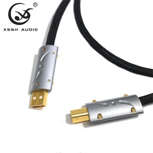 <span class=keywords><strong>Cable</strong></span> DE DATOS Audio Video Líneas XSSH DIY 6MM Dia. <span class=keywords><strong>Cable</strong></span> de <span class=keywords><strong>cable</strong></span> <span class=keywords><strong>USB</strong></span> 3,0 de extensión tipo A a tipo B DAC plateado OFC de 4 núcleos - Product Image 3