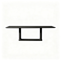 Meubles de restaurant en bois massif de style américain simple et moderne, design de table pour villa, hôtel, grand appartement, personnalisable