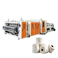 Machine automatique de lamination de serviettes de cuisine de 2800 mm, machine de fabrication de rouleaux de papier toilette imprimés à l'encre Maxi Roll