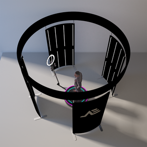 2023 Custom nero verde 360 Photobooth involucro sfondo all'ingrosso grande <span class=keywords><strong>Studio</strong></span> Video <span class=keywords><strong>foto</strong></span> schermo Stand Smartphone compatibile - Product Image 5