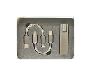 Kit DAC HiFi portable complet, interface double métallique, câbles tressés plaqués argent 3,5 mm 4,4 mm, type C, <span class=keywords><strong>Lightning</strong></span>, Android, <span class=keywords><strong>Apple</strong></span>, boîte cadeau - Product Image 2