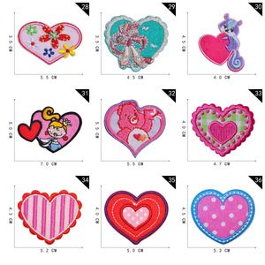 Various Style of Embroidered Heart Patches With Iron on Backing - Product Image 5