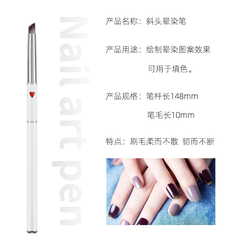 Oblique head dye pen