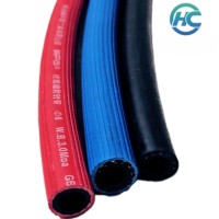 Tuyaux industriels polyvalents en PVC oxygène-acétylène, diamètre 10 mm, bleu/noir, marque Huachen, applicables à de multiples scénarios