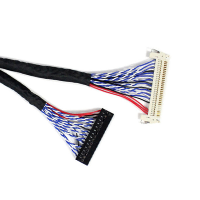 Hot LVDS CABLE FIX-30P 2ch 8bit for 17" 19" 21.5" 23" 1280x1024 1920x1080 LCD Screen 30 Pin Lvds Cable