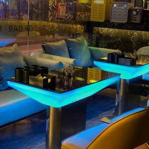 Glowing led esstische wasserdicht wohnzimmer couchtische led high top bar tisch für party nachtclub - Product Image 1