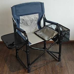 Silla Plegable para Exteriores, Extra Grande, con Marco Metálico, Mesa y Nevera, para Camping, Pesca y Ocio - Product Image 5