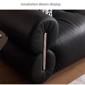 Accoudoirs de canapé Cloud en acier inoxydable, surface brillante, accessoires décoratifs - Product Image 4