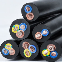 Câble en caoutchouc flexible haute tension cuivre simple isolé 4x4 4x6 4x10 4x16 4x25 4x35 4x50 4x70 4x95 H07RN-F pour la construction