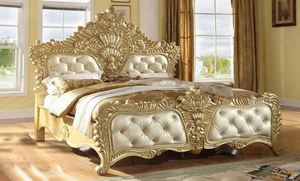 Lit king size élégant en teck pur, lit king size en teck massif de qualité supérieure avec design moderne, fabricant de meubles pour les États-Unis - Product Image 6
