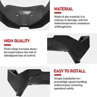 Pour S1000RR 2015-2018, nouveau kit de spoiler avant pour moto en ABS, avec ailerons aérodynamiques