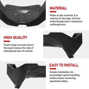 Para Bmw S1000RR 2015 2016 <span class=keywords><strong>2017</strong></span> 2018 nueva motocicleta Downforce Naked Frontal Spoilers Winglet aerodinámico Wing Front Spoiler Kit - Product Image 6