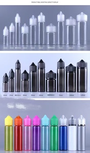 <span class=keywords><strong>100ml</strong></span> bút hình <span class=keywords><strong>PET</strong></span> <span class=keywords><strong>Unicorn</strong></span> trong suốt chai nhựa hình tròn nhỏ giọt dầu Flask dầu gội tóc giả sử dụng V3 nhọn vòi phun - Product Image 4