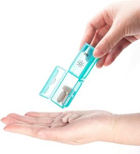 กล่องใส่ยาแบบพรีเมียม 14 ช่อง AM/PM สำหรับจัดยาประจำสัปดาห์ ใช้ได้ทั้งกลางวันและกลางคืน พร้อมฝาเปิดง่าย - Product Image 2