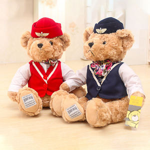 Captain hostess teddy bear toy British police bear dress bear peluche - Product Image 2