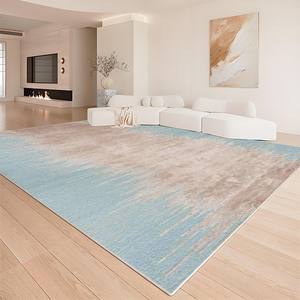 พรมรูปทรงสี่เหลี่ยมผืนผ้าลายหรูหรา รุ่น H-795 ผ้าคล้ายแคชเมียร์ ซักได้ ปูพื้นห้องนั่งเล่น ใช้ในบ้าน - Product Image 1