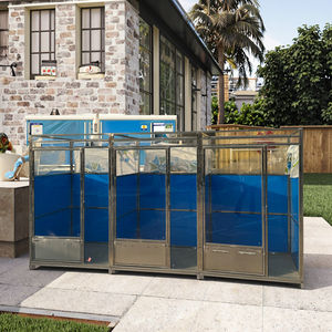 Paslanmaz çelik lüks açık köpek kulübesi büyük boy Modern profesyonel yatılı kafes - Product Image 6