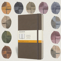 Carnet de notes A5/A6 personnalisé avec logo imprimé, couverture rigide en cuir, reliure cousue, 80 feuilles, agenda quotidien