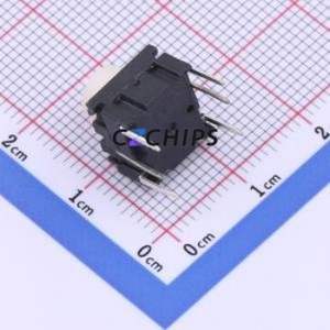 TP18021301040 Tactile Switch Through hole Component (THT) Switch Single Pole Single Throw Round Button 3N Vertical Mount - Product Image 2