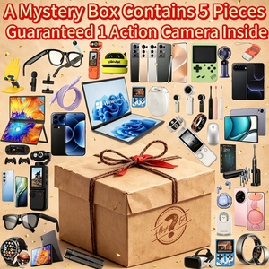 Caja Misteriosa al por Mayor con Cámara <span class=keywords><strong>de</strong></span> Acción Garantizada, 5 Artículos Electrónicos Aleatorios, Tablet, Consola <span class=keywords><strong>de</strong></span> Juegos, Soporte para Auriculares, Cajas <span class=keywords><strong>de</strong></span> Regalo - Product Image 1