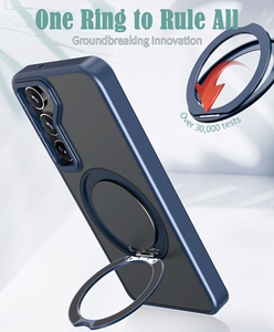360 Rotation support de téléphone étui de téléphone portable <span class=keywords><strong>pour</strong></span> <span class=keywords><strong>Samsung</strong></span> <span class=keywords><strong>Galaxy</strong></span> S23 Ultra S22 Plus S21 <span class=keywords><strong>S20</strong></span> porte-anneau givré mat couverture <span class=keywords><strong>coque</strong></span> - Product Image 5