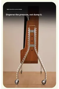 Скандинавская европейская тумба под телевизор из массива тика, передвижная, в стиле ретро, для небольшой квартиры, спальни, отеля, гостиной, домашняя мебель - Product Image 6