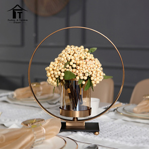 Al por <span class=keywords><strong>mayor</strong></span> de flores de la boda Centro sostenedor de <span class=keywords><strong>vela</strong></span> del metal para la decoración del hogar - Product Image 3