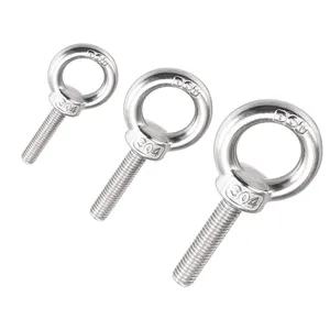 Custom Fastener Manufacturer Direct Supply Stainless Steel A2 70 A4 80 DIN580 Triangle Ring Lifting Hook Eye Bolts