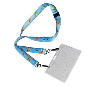 Tùy chỉnh in Đôi kết thúc <span class=keywords><strong>Polyester</strong></span> dây buộc để giữ thẻ ID hoặc phù hiệu với thiết kế thời trang - Product Image 2