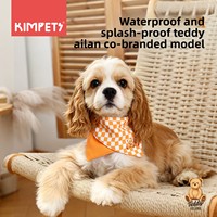 Bavoir imperméable pour chien, motif dessin animé mignon, accessoire pour petits chiens (pour Poodles et Bichon Frisé), nœud papillon décoratif pour chat
