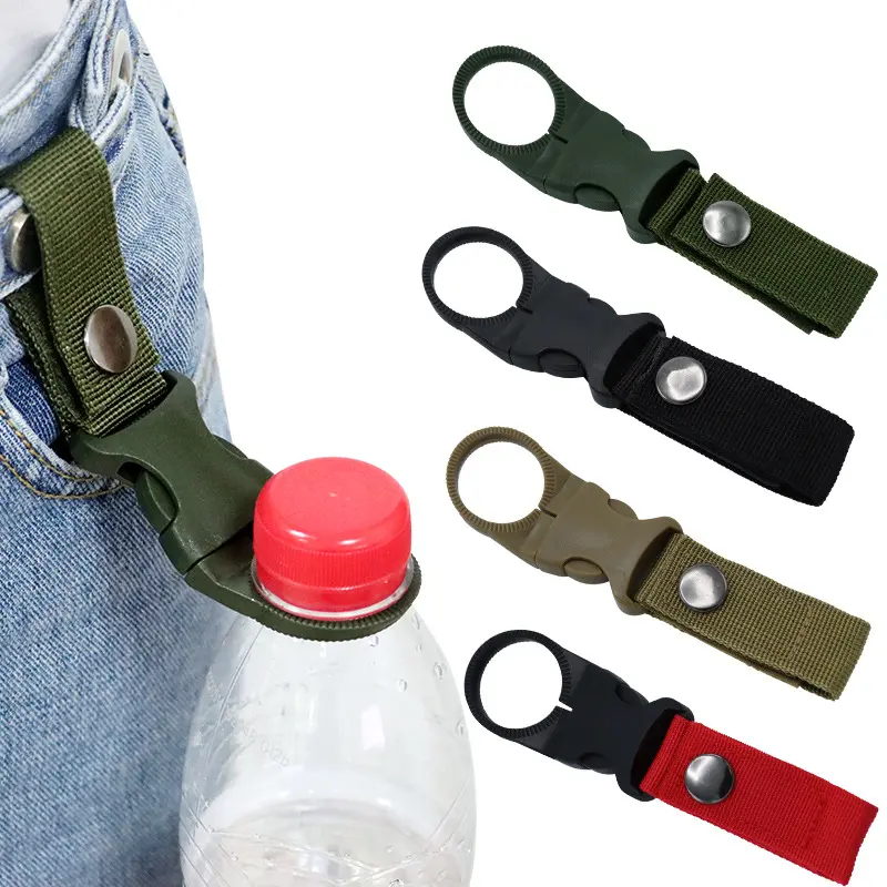 Porte-bouteille d'eau avec mousqueton Clip porte-clés Accessoires de bouteille d'eau Crochet pour les activités de plein air