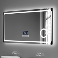 Miroir de salle de bain intelligent Android TV multifonction pour hôtel, miroir LED intelligent pour salle de sport avec écran tactile, miroir intelligent magique