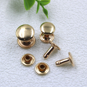 Rắn Brass Kim Loại Vòng Hình Dạng Nấm Nắp Đôi Đinh Tán 6Mm 7Mm 8Mm 9Mm 10Mm 12Mm Đinh Tán Đinh Tán Cho Da Giày Túi Quần Áo - Product Image 4