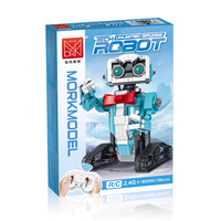 Juguete Educativo XMORK, Robot de Bloques de Construcción de Plástico ABS de 40 Piezas con Control Remoto y Tres Transformaciones para Edades de 8 a 13 Años