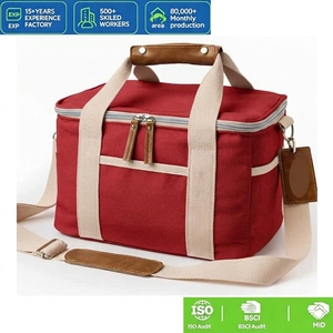 Sac isotherme portable et tendance pour le bureau, l'école ou les pique-niques, avec bandoulière réglable et étanchéité garantie - Product Image 1